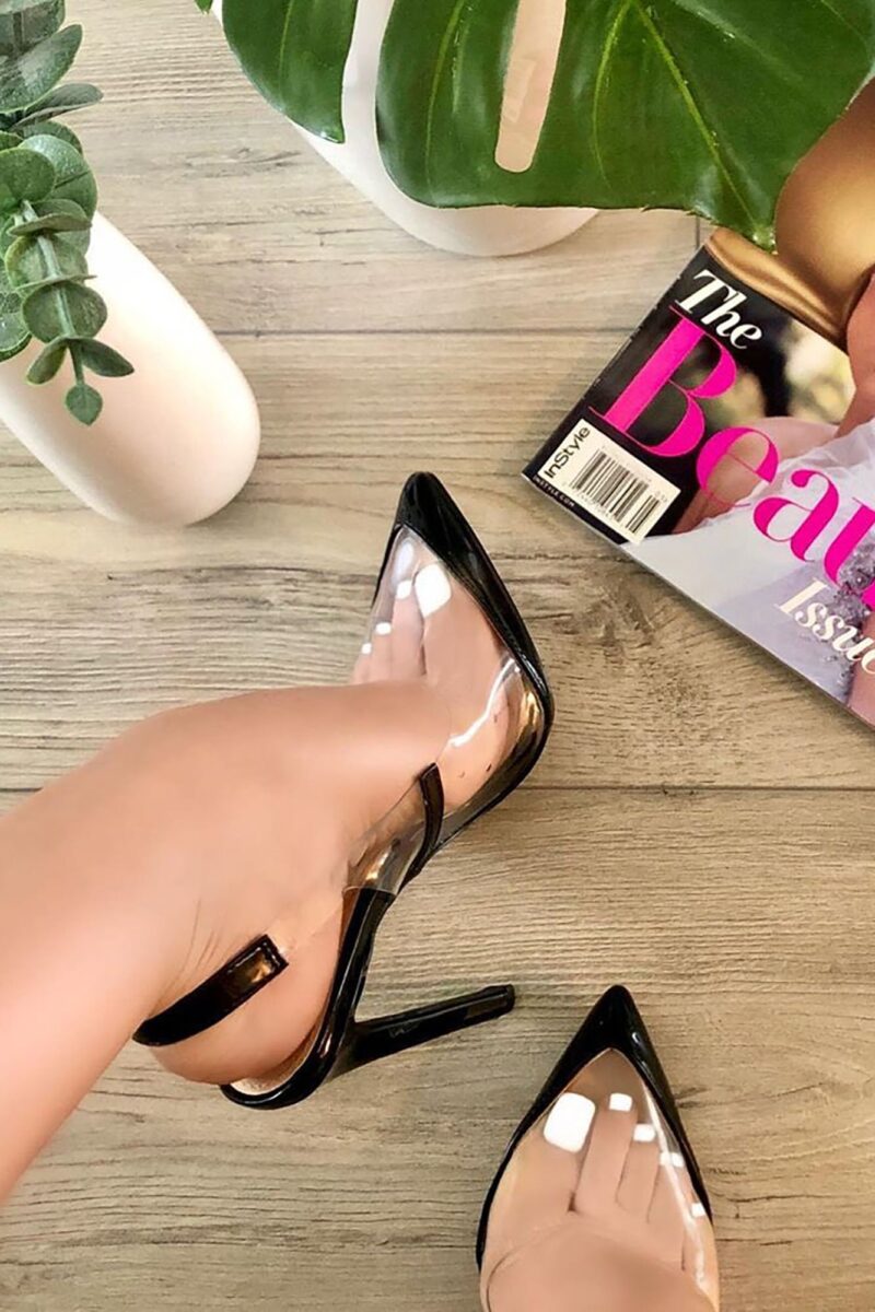 Zapatos de Tacón Slingback Punta Fina