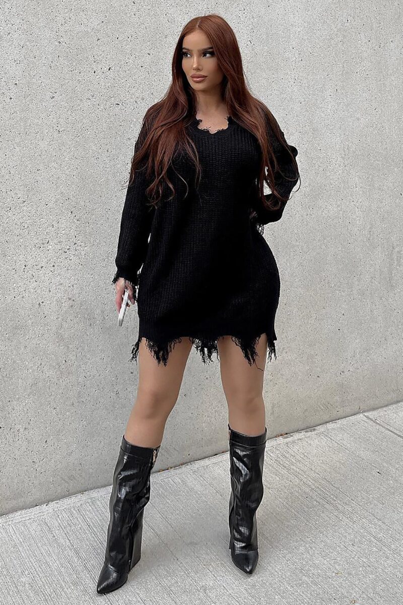 Botas Altas hasta la Rodilla con Detalles Dorados y Tacón Grueso - Image 2